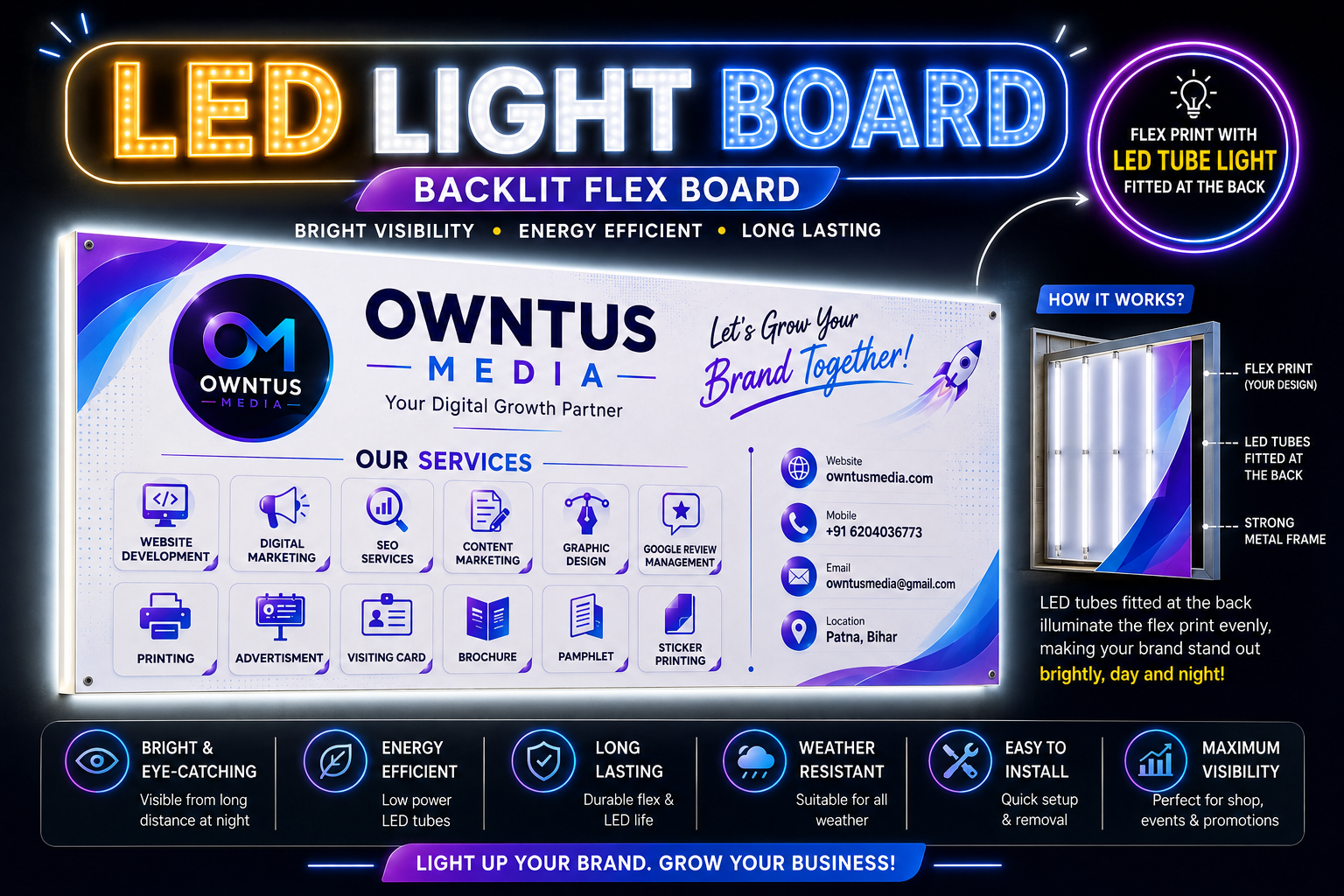 LED Light Board